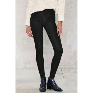 Zee Gee Why Swizzle Sticks High-Waisted Super Skinny Jeans Black Nasty Gal